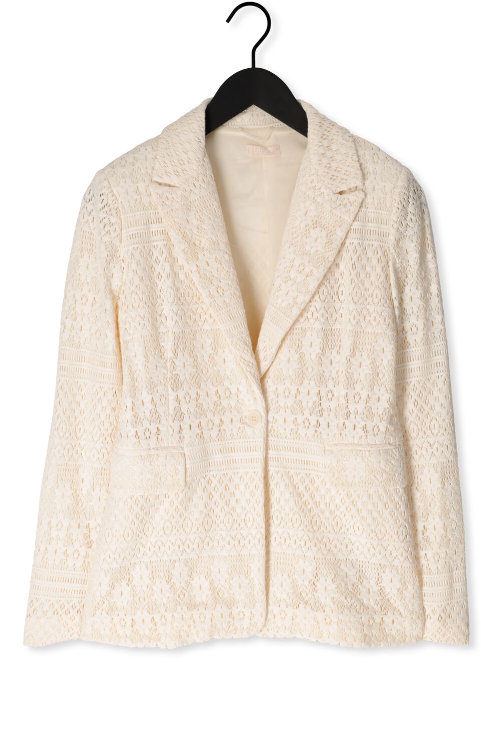 LIU JO Dames Blazers Pizzo Macrame Tp Jacket Creme