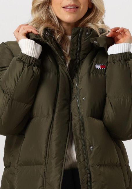 Groene TOMMY JEANS Gewatteerde jas TJW ALASKA LONG PUFFER - large