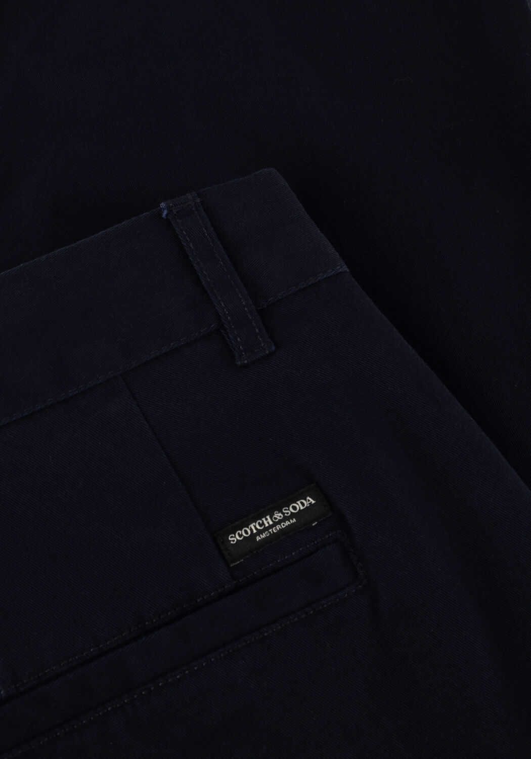 Donkerblauwe SCOTCH & SODA Chino STUART STRETCH COTTON CHINO - large