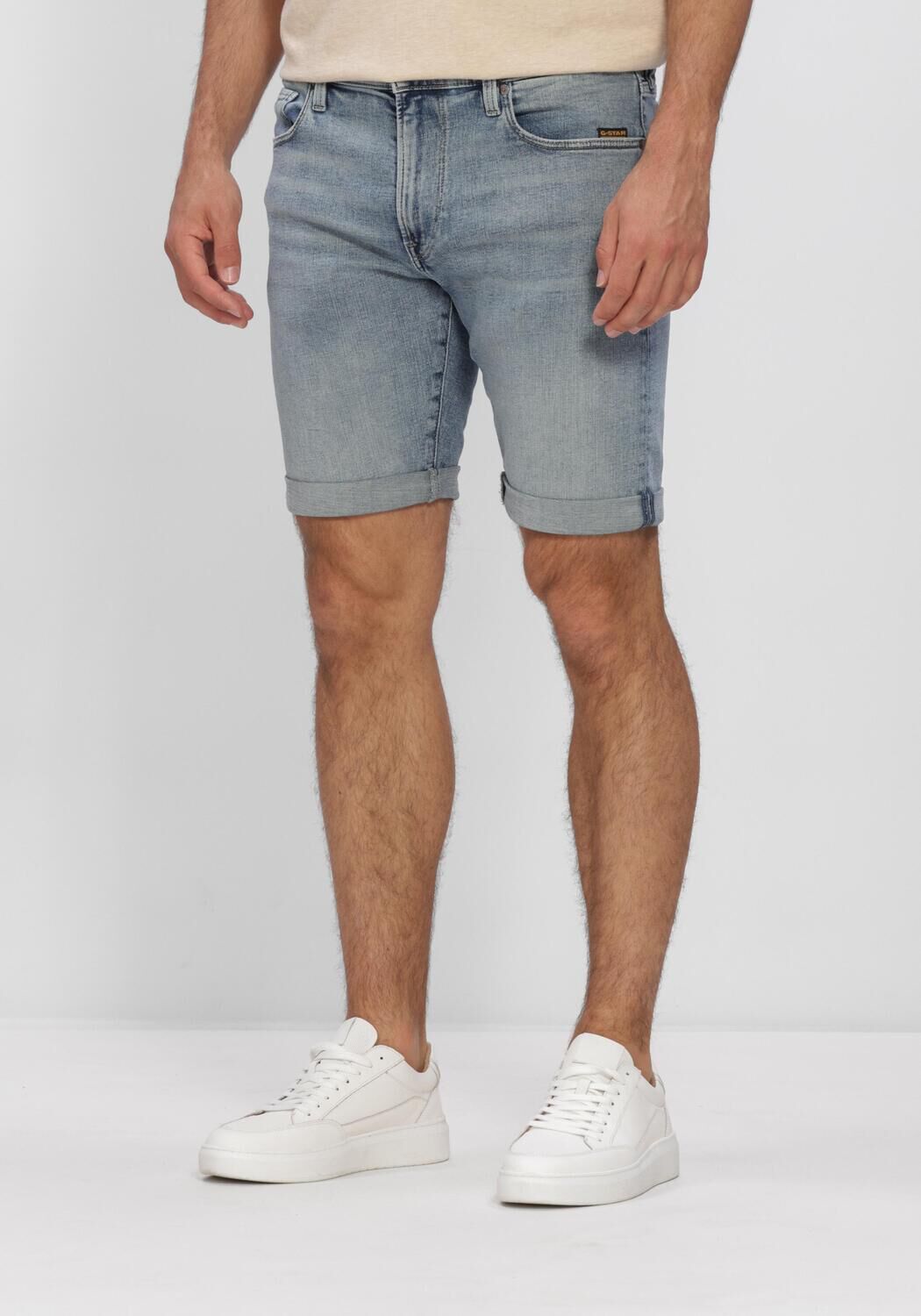 Blauwe G-STAR RAW Shorts 3301 SLIM SHORT - large