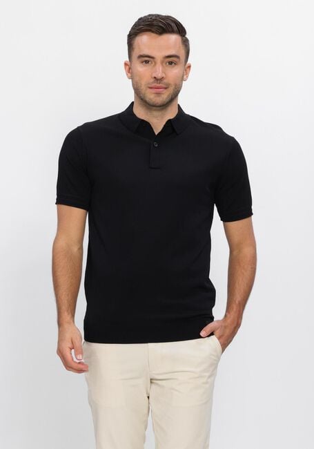 Zwarte GENTI Polo POLO 2 BUTTON SS 1260 - large