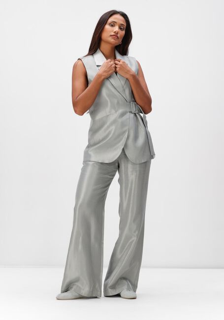 Blauwe AIMEE THE LABEL Wijde broek FAITH TROUSER - large