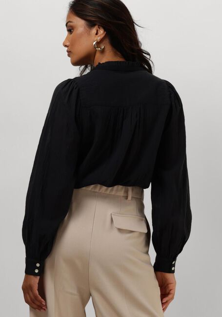 Zwarte RUBY TUESDAY Blouses IREM BLOUSE WITH SMALL PLEATS + BUTTONS PLACKET - large
