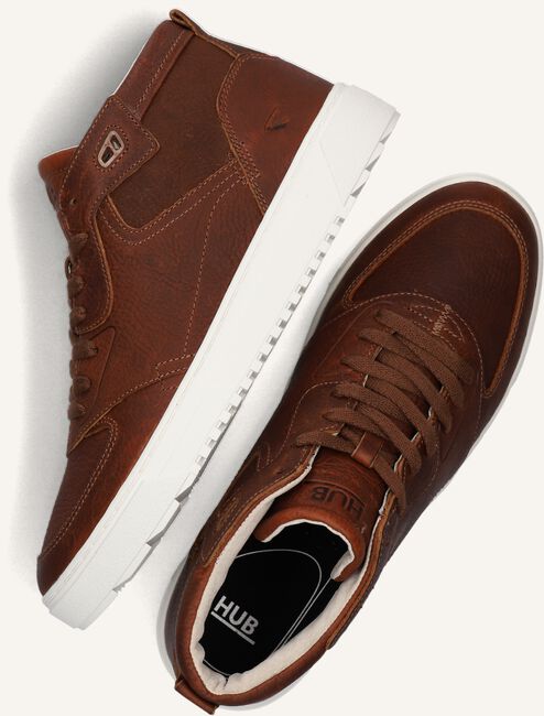 Cognac HUB Hoge sneakers NEVADA Cognac HUB Hoge sneakers NEVADA - large