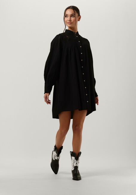 Zwarte Y.A.S. Mini jurk YASIBIS LS SHIRT DRESS S - large
