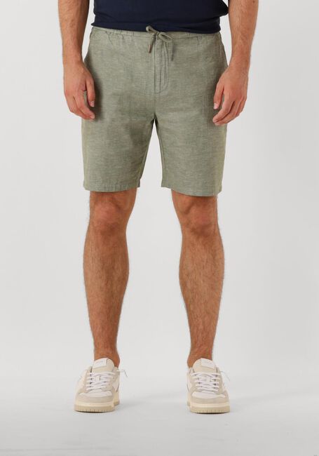 Olijf SCOTCH & SODA Korte broek FAVE COTTON/LINEN TWILL BERMUDA - large