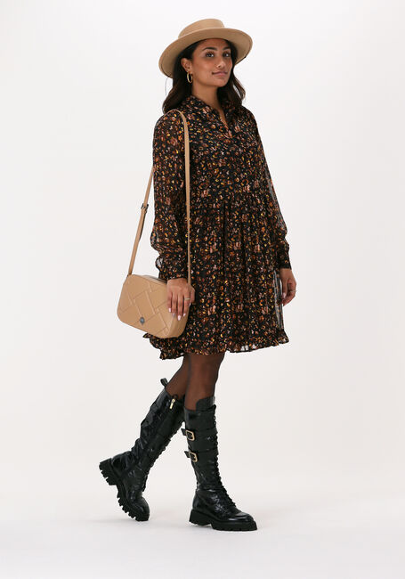 Zwarte Y.A.S. Mini jurk YASLEONORI LS DRESS - large