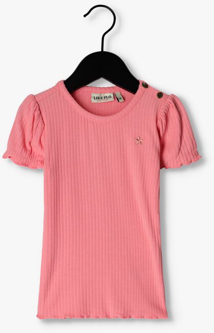 Roze LIKE FLO T-shirt FANCY RIB TOP - large