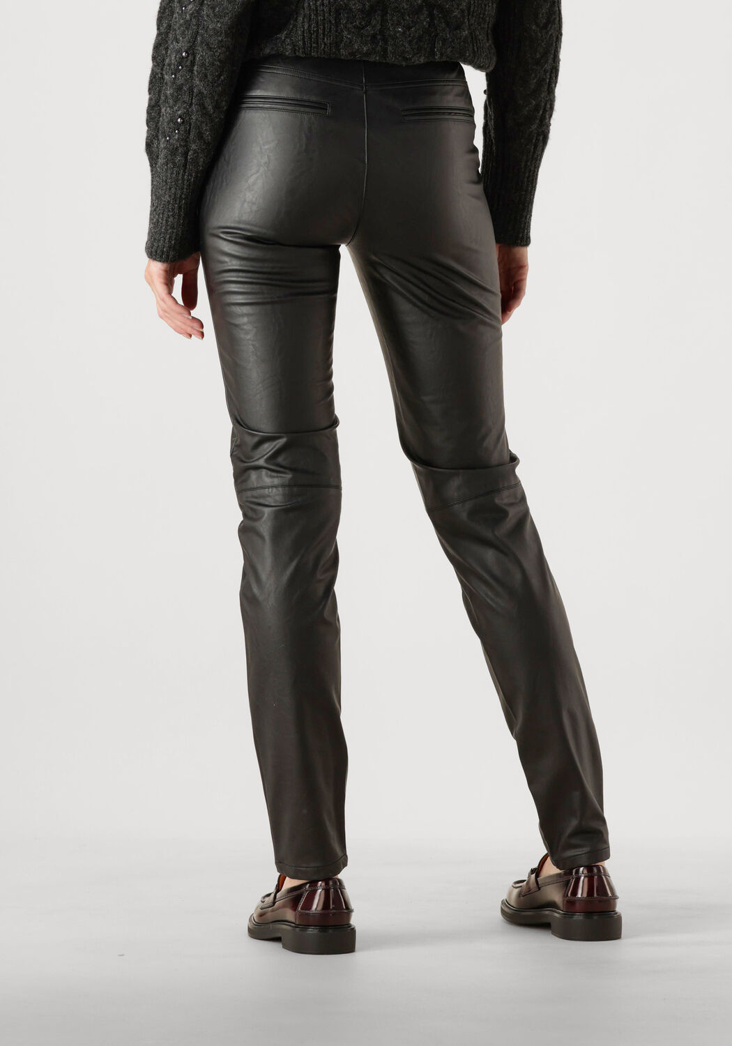 DANTE6 Dames Broeken Diton Faux Leather Leggings Zwart