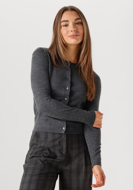 Grijze MODSTRÖM Vest HIROKIMD SHORT CARDIGAN - large