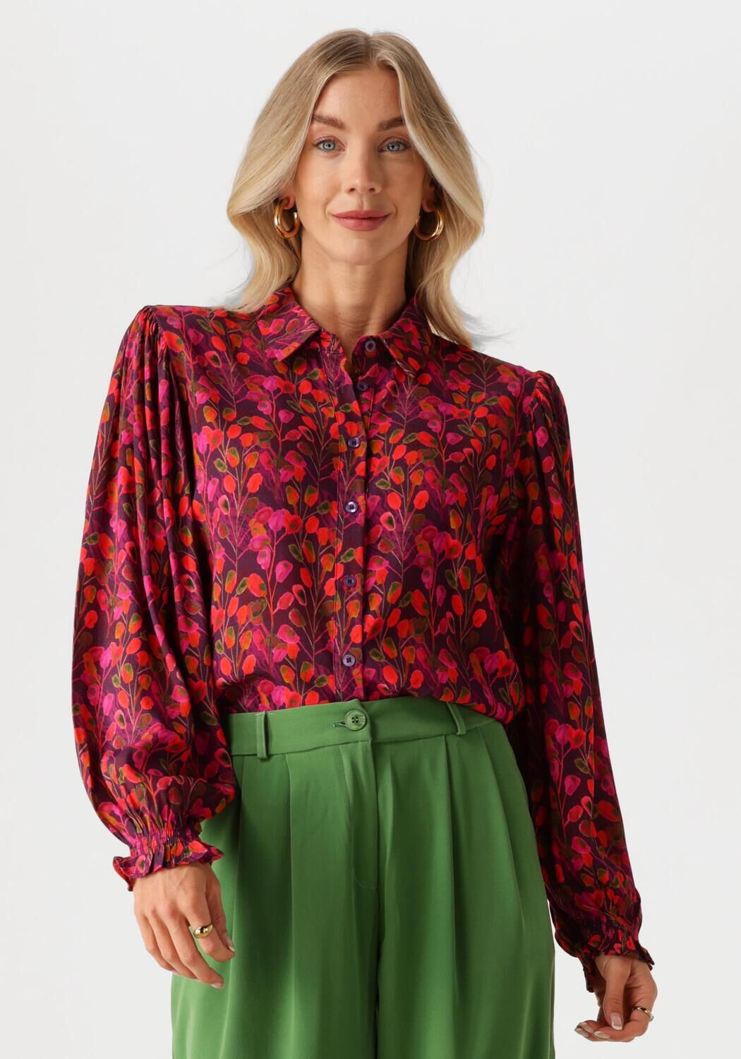 Ydence Lange Mouw Blouse Alyssa Multicolor Dames