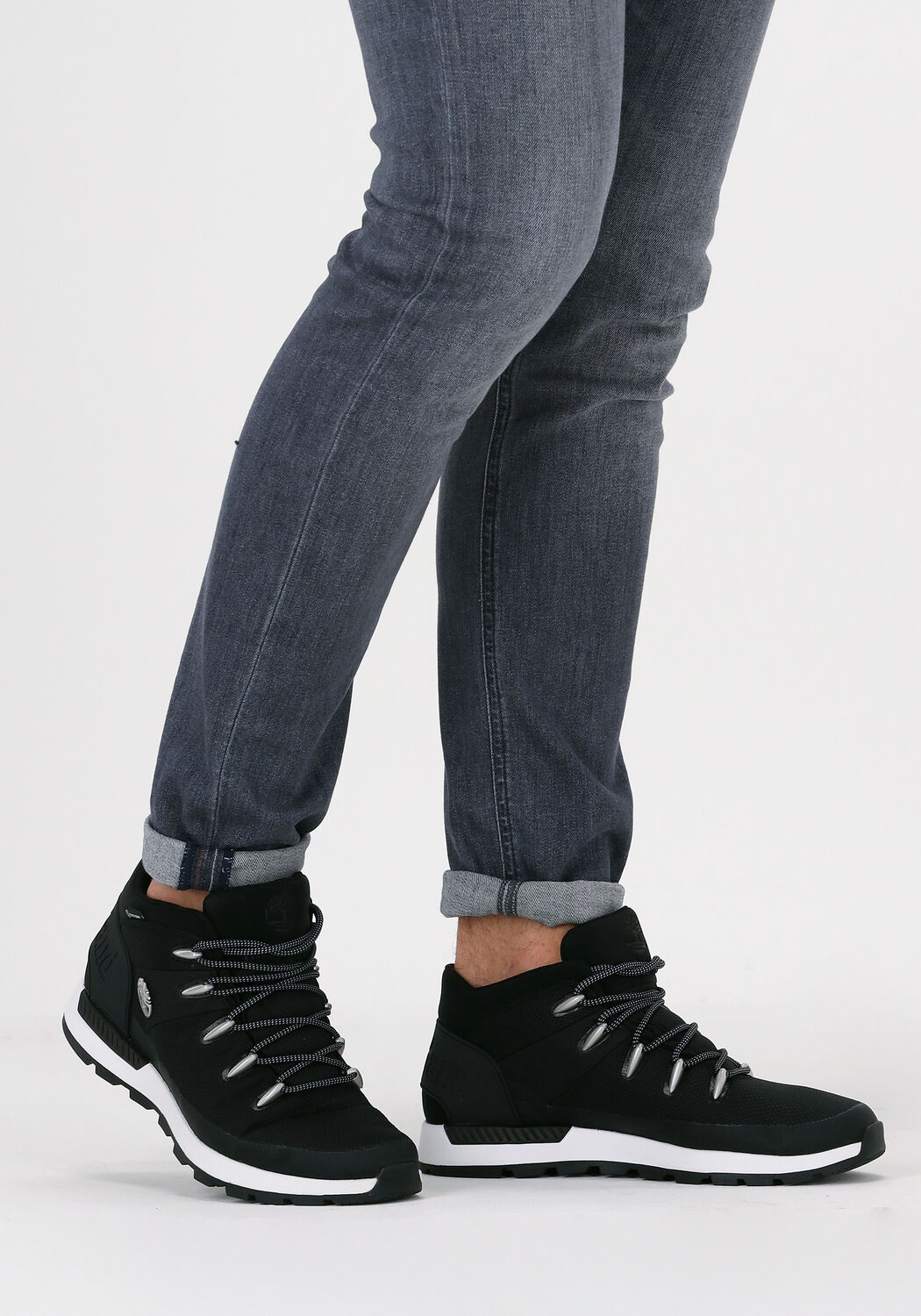 Zwarte TIMBERLAND Veterboots SPRINT TREKKER MID FABRIC - large