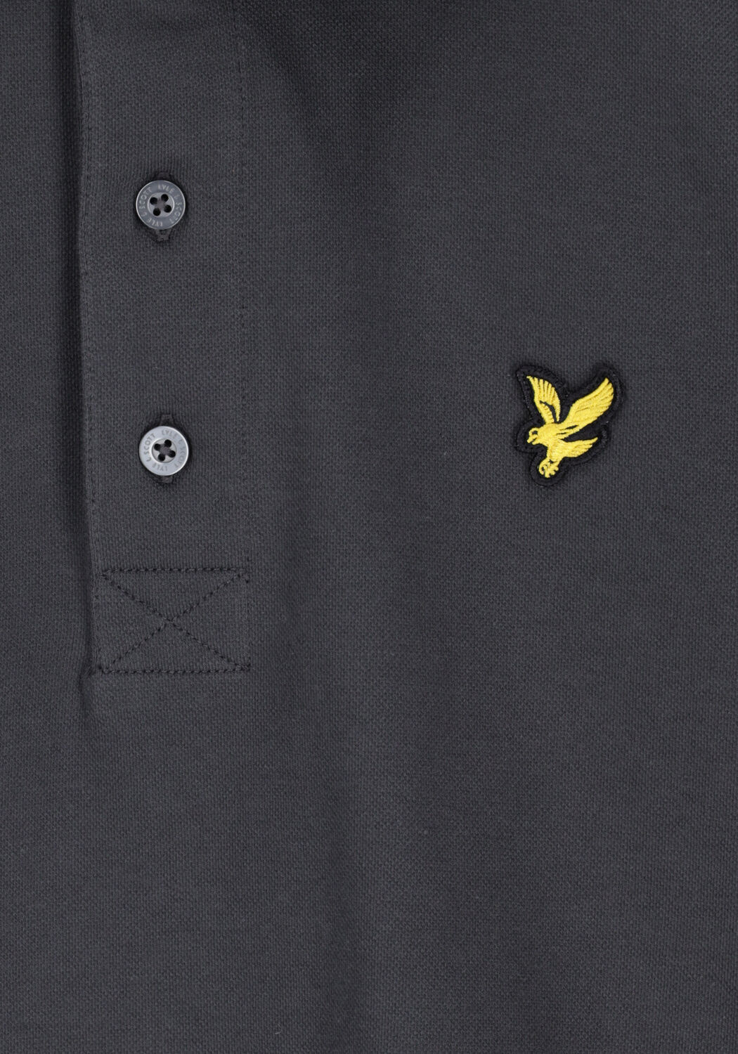 Grijze LYLE & SCOTT Polo PLAIN POLO SHIRT - large