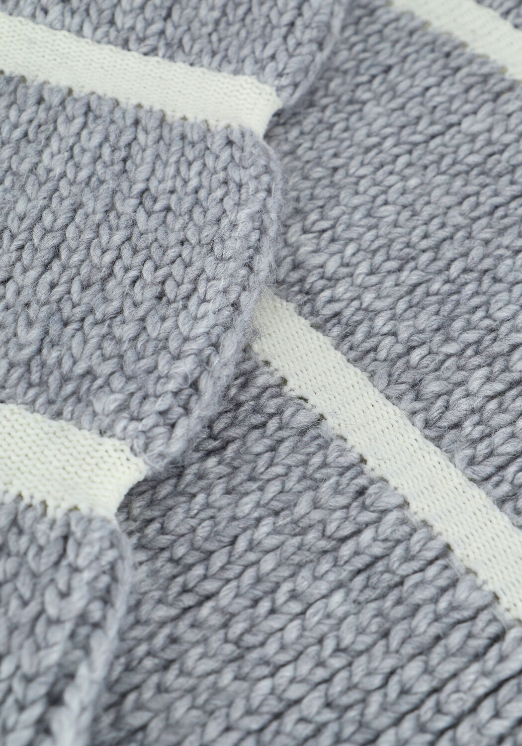 Grijze JUST FEMALE Trui ROMA KNIT - large