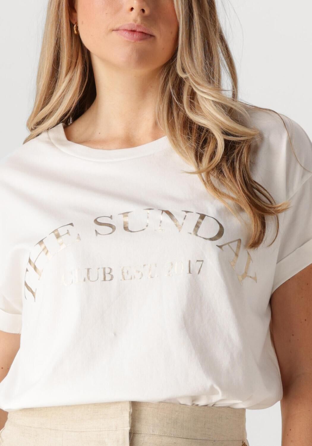 NUKUS Dames Tops & T-shirts Meike Shirt The Sunday Wit