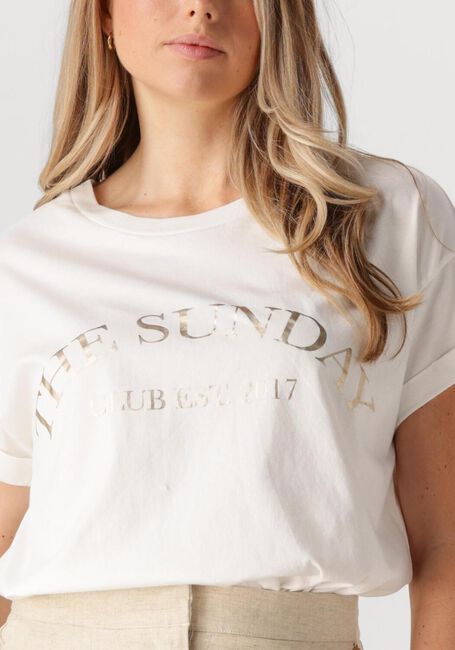 Witte NUKUS T-shirt MEIKE SHIRT THE SUNDAY - large