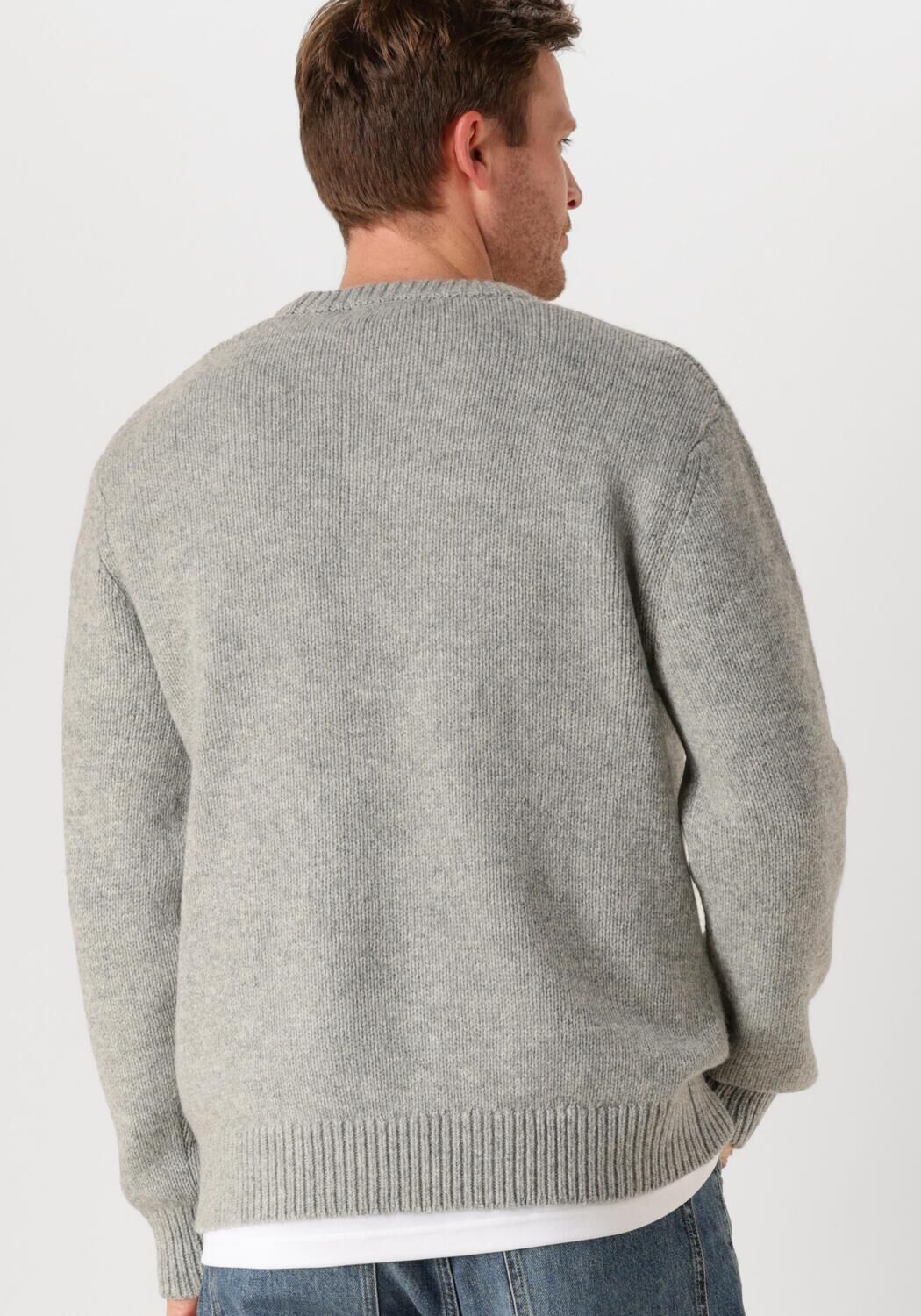 SELECTED HOMME Heren Truien & Vesten Slhcody Ls Knit Relaxed Crew Neck Lichtgrijs