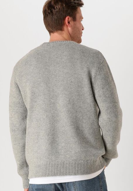 Lichtgrijze SELECTED HOMME Trui SLHCODY LS KNIT RELAXED CREW NECK - large
