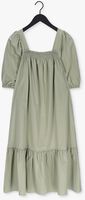 Groene LEVETE ROOM Midi jurk ISLA SOLID 52 DRESS