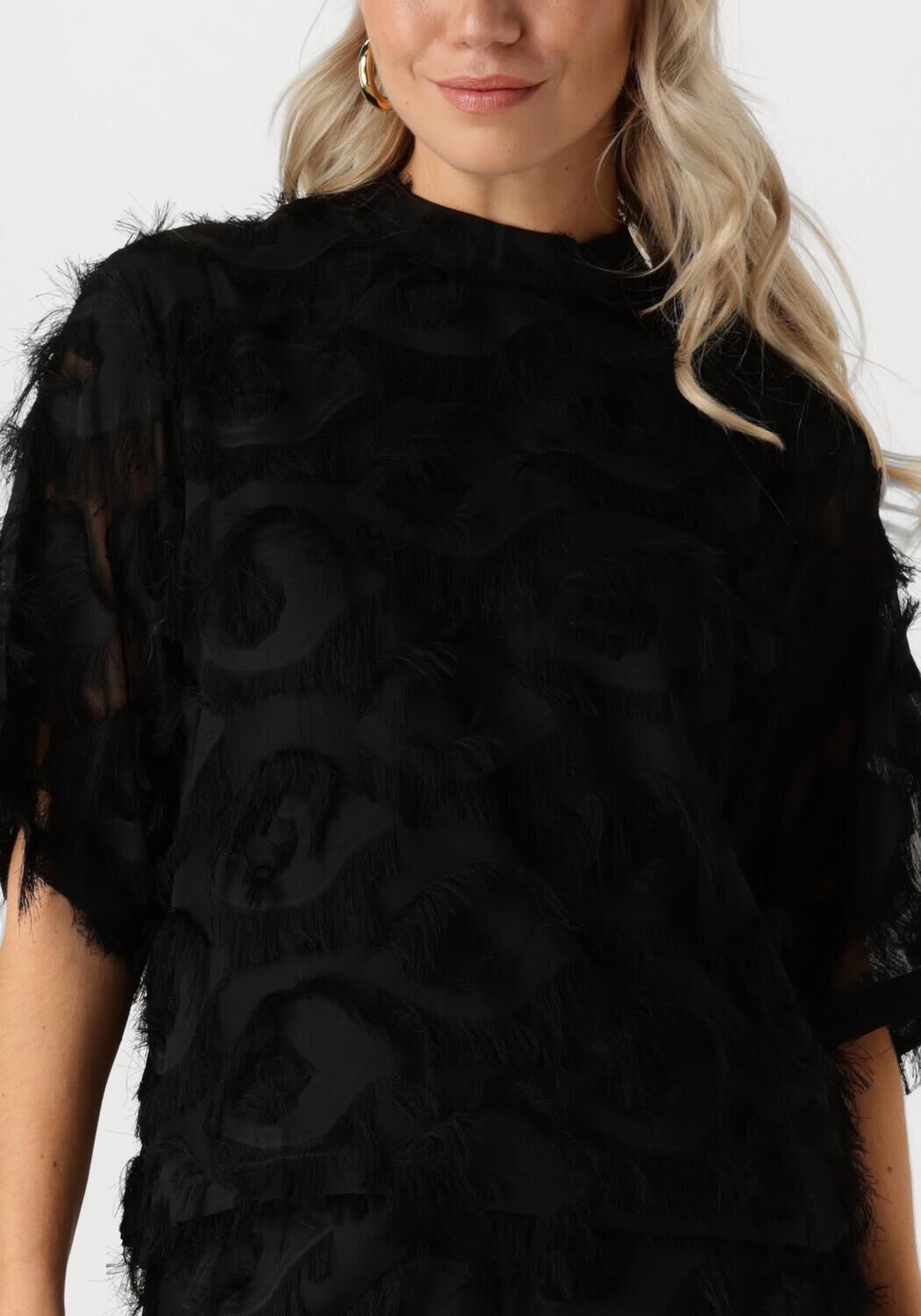 MINUS Dames Tops & T-shirts Msmaica High Neck Blouse Zwart