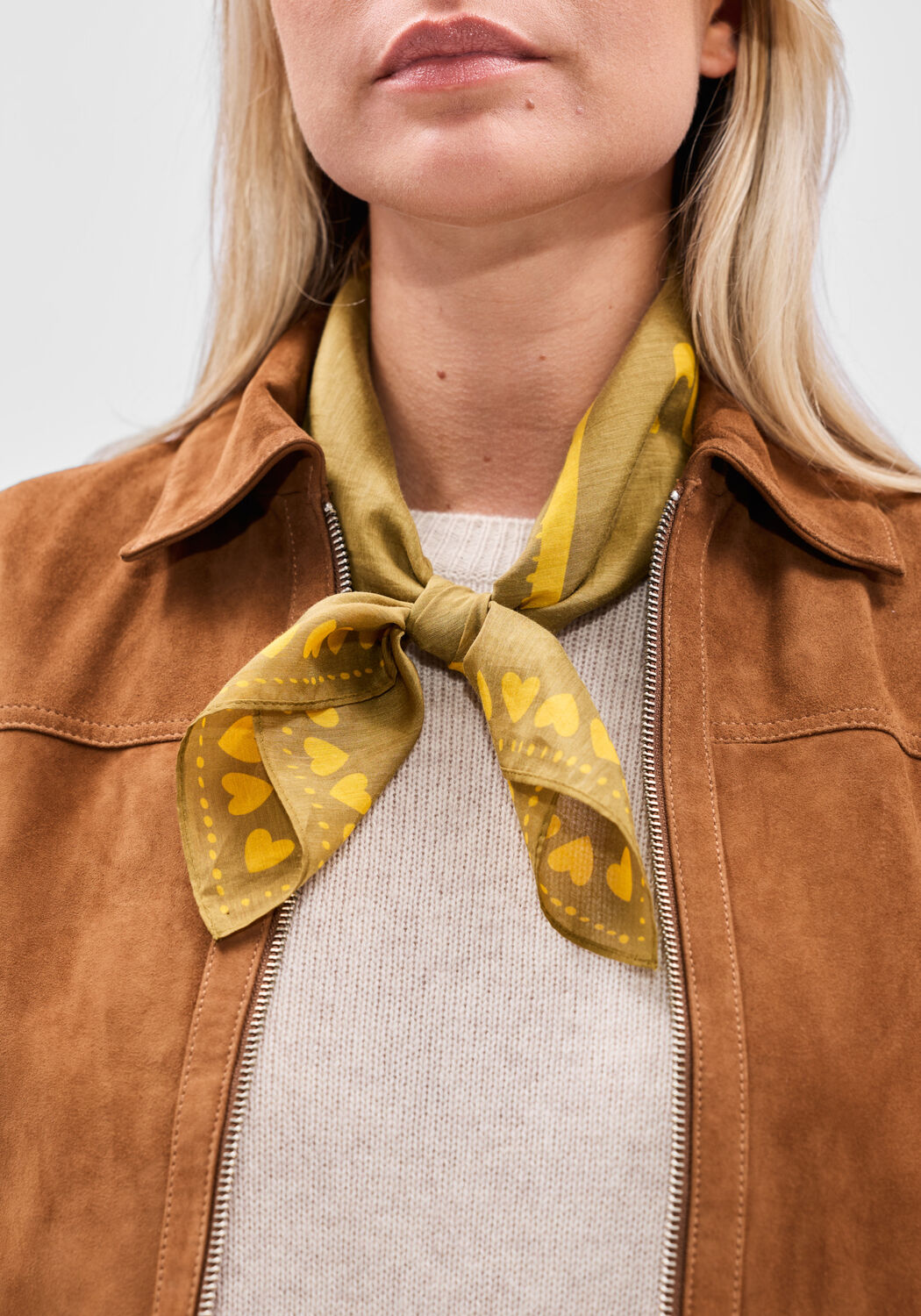 Khaki BONNIE STUDIOS Sjaal LOVE ME DO SCARF - medium