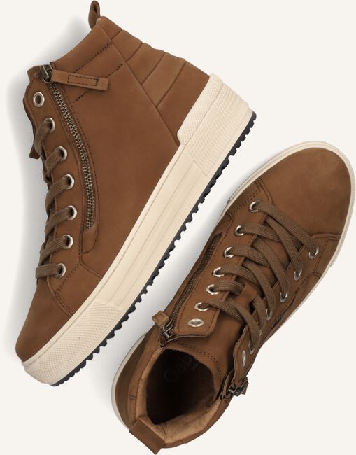 Cognac GABOR Hoge sneakers 488 Cognac GABOR Hoge sneakers 488 - large