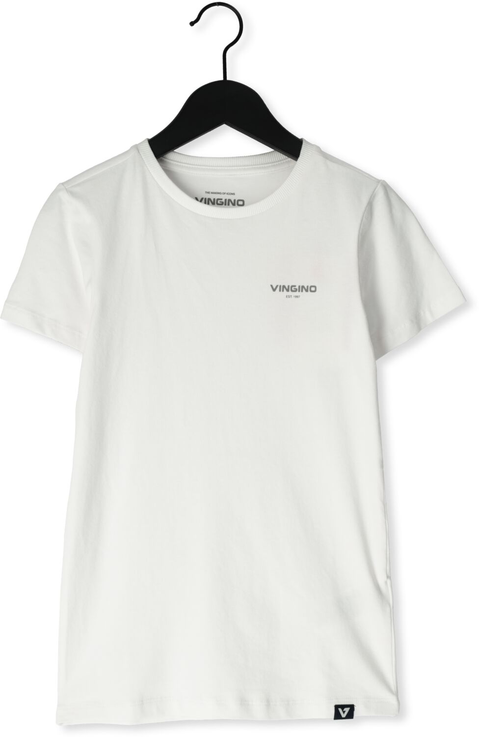VINGINO Jongens Polo's & T-shirts Basic Round Neck Wit