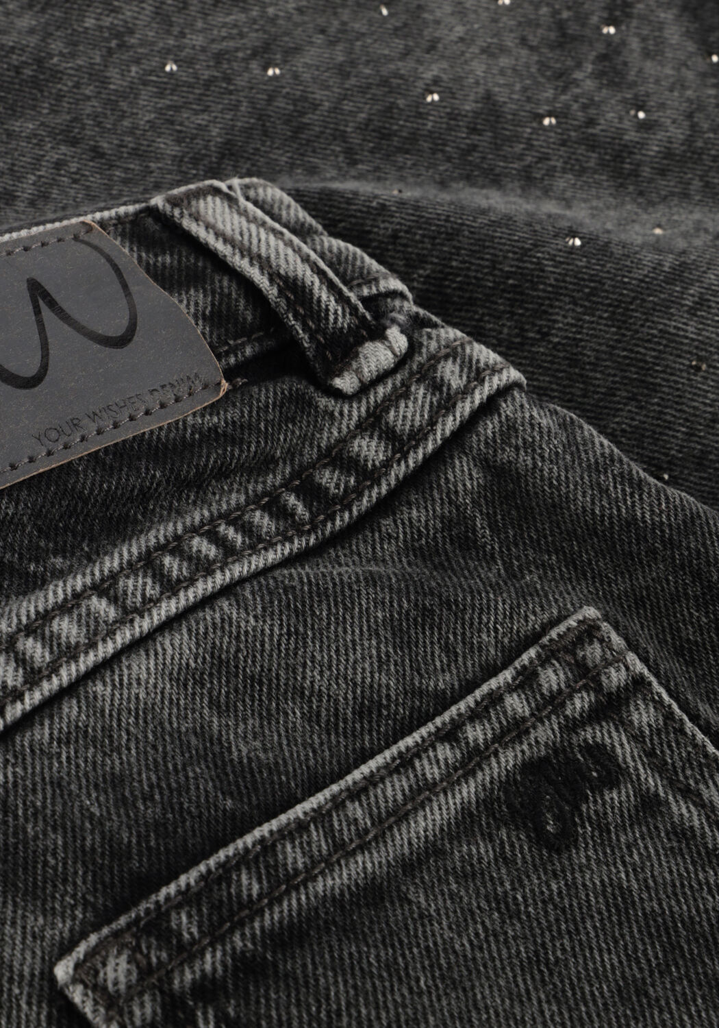 Donkergrijze YOUR WISHES Minirok STRETCH DENIM GLITTER SKIRT - large