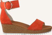 Oranje PAUL GREEN Platte sandalen 7386 - medium