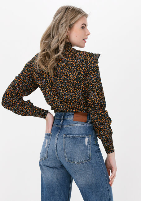 Oranje COLOURFUL REBEL Blouses BINA SMALL FLORAL BOHO RUFFLE BLOUSE - large