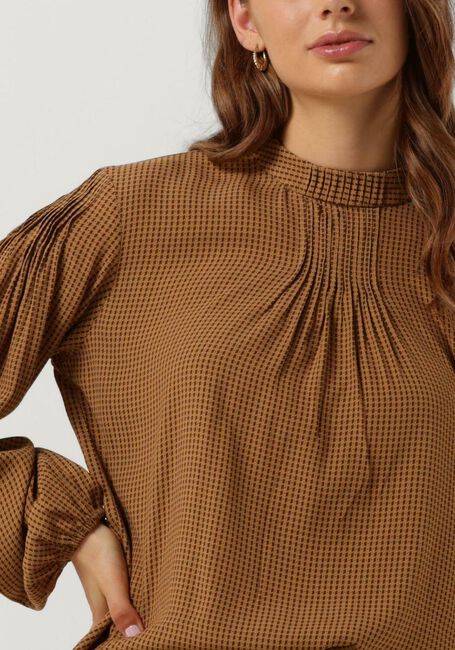 Bruine MOS MOSH Blouses FINA PEPITA BLOUSE - large