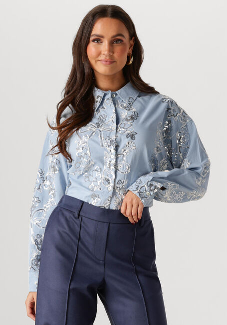 Blauwe NUKUS Blouses TESSA BLOUSE PAILLET - large