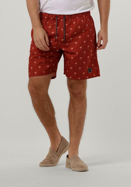Rode SHIWI Zwembroeken MEN SWIMSHORT SCRATCHED SHIWI PALM - large