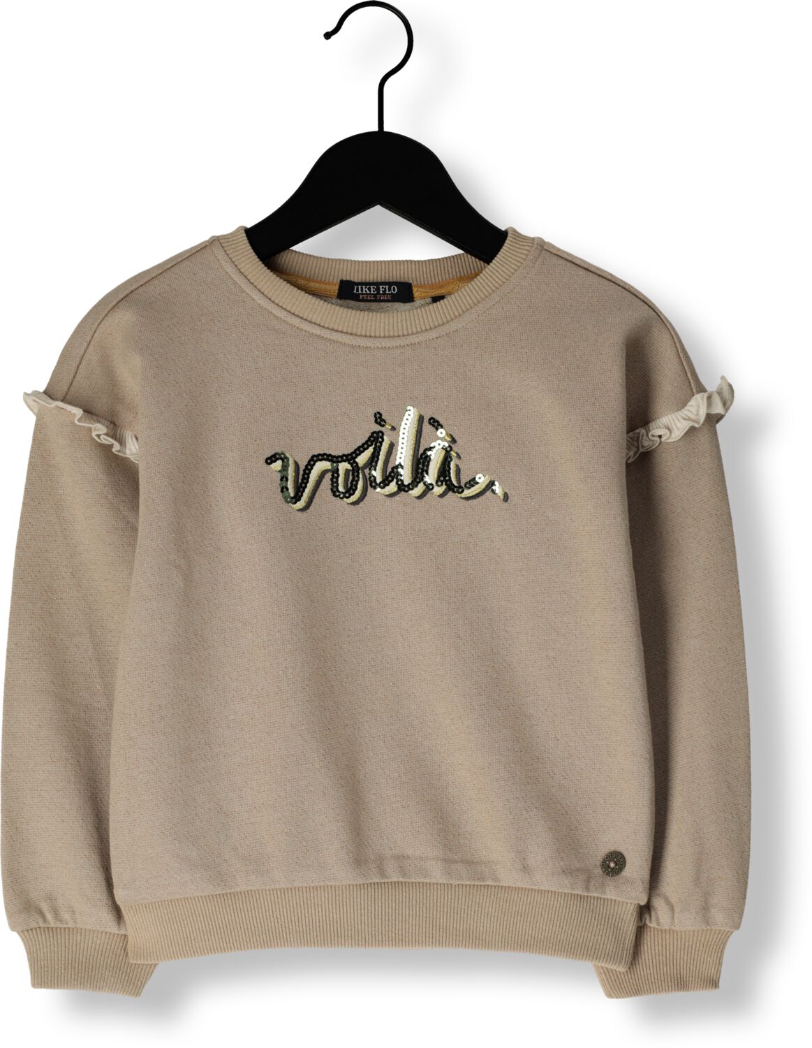 LIKE FLO Meisjes Truien & Vesten Danee Sweater With Ruffles Grijs