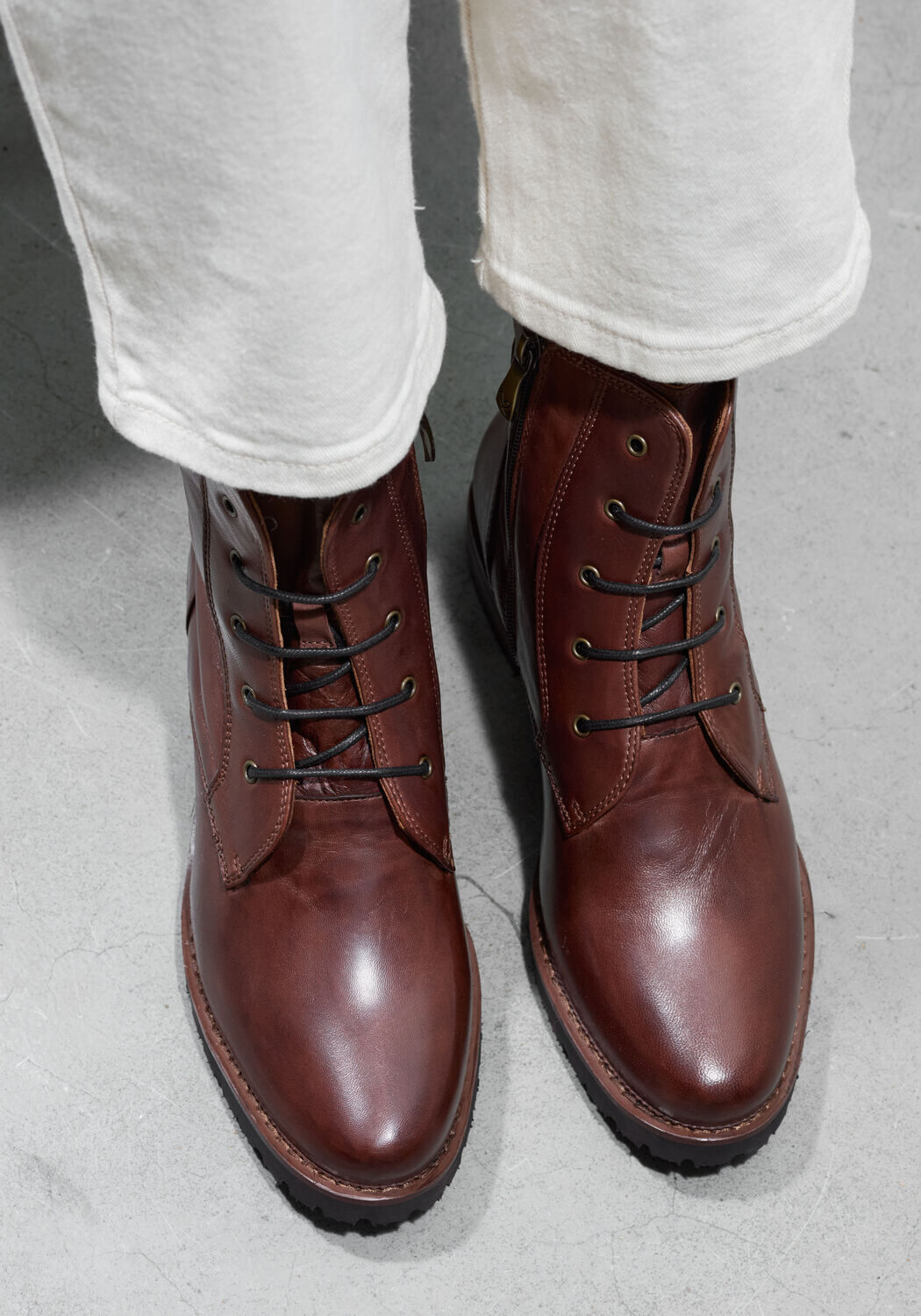 Bruine EVERYBODY Enkellaarsjes NASTRO - large