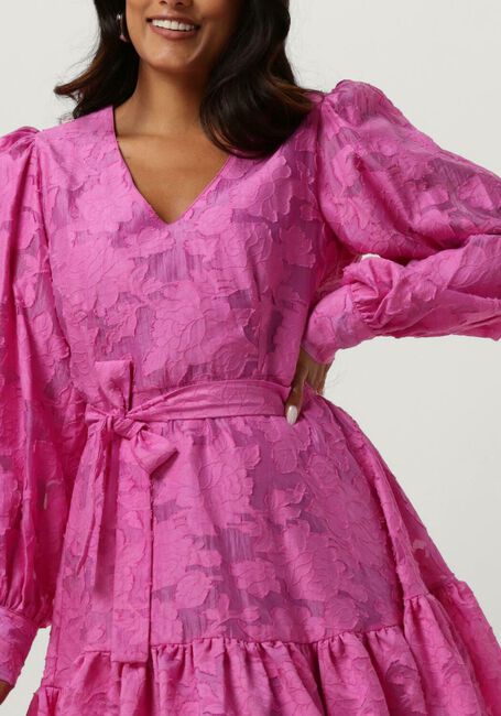 Roze SELECTED FEMME Mini jurk SLFCATHI-SADIE SHORT V-NECK DRESS - large