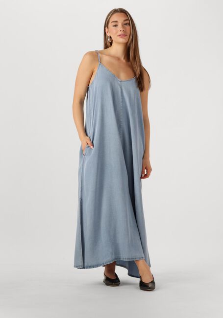 Lichtblauwe MY ESSENTIAL WARDROBE Midi jurk NELLYMW STRAP DRESS - large