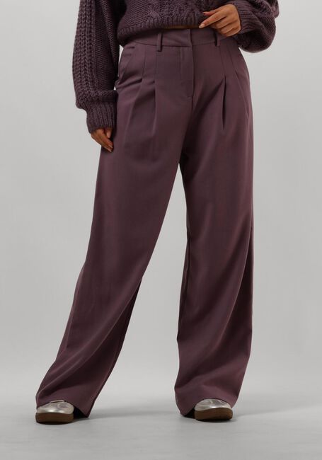 Paarse MSCH COPENHAGEN Pantalon MSCHMIRABELLE MICHELLE HW PLEAT PANTS - large