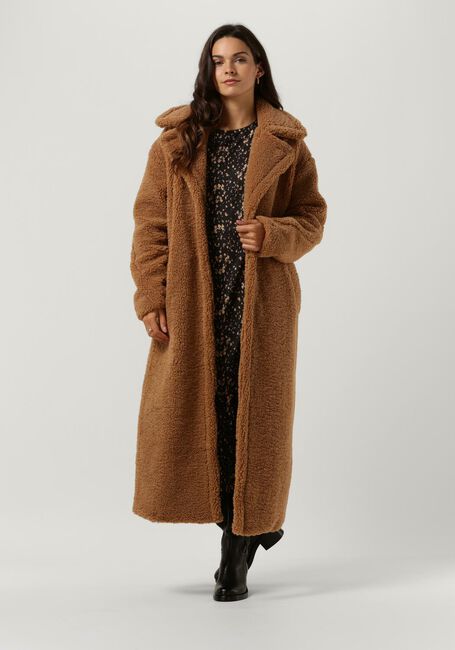 Camel NOTRE-V Teddy jas TEDDY COAT LONG - large