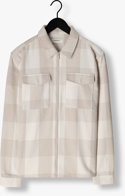 Zand PUREWHITE Overshirt CHECK SHIRT WITH ZIPPER AT FRONT AND POCKETS AT CHEST - large