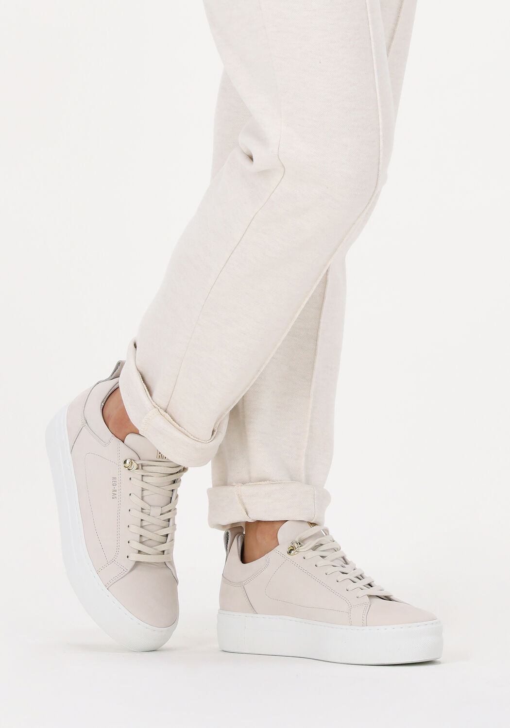 Beige RED-RAG Lage sneakers 74402 - large