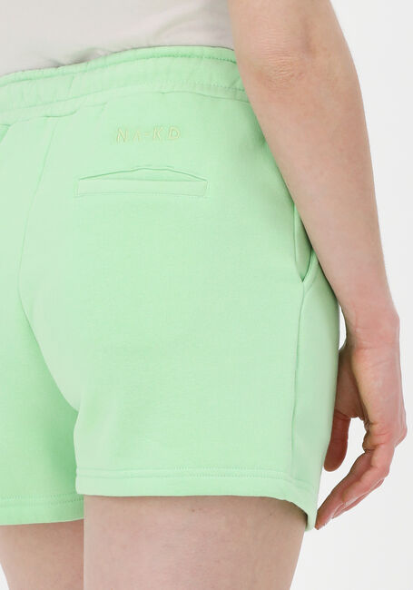 Groene NA-KD Broeken ORGANIC LOGO SWEATSHORTS - large