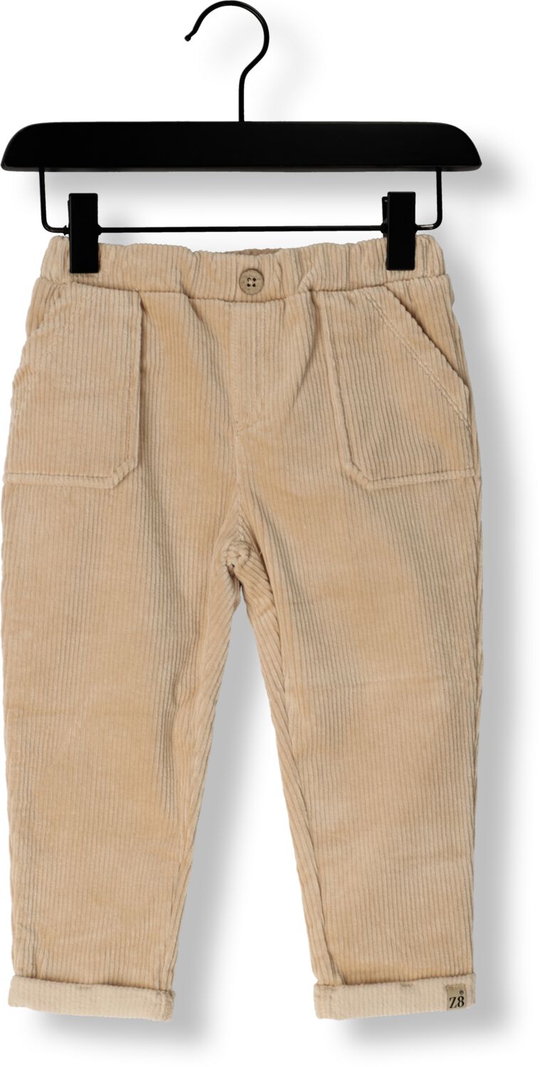 Z8 broek Dinand beige Jongens Katoen Effen 92 | Broek van