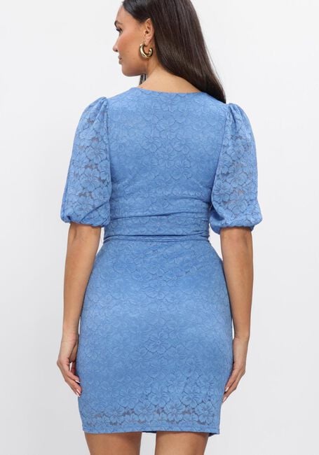 Blauwe FREEBIRD Mini jurk F-JER-LACE-FLOWER-26-1 - large