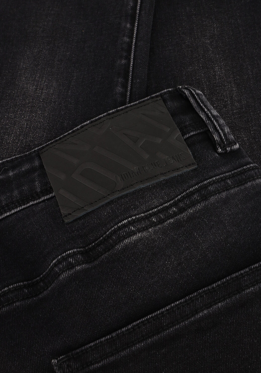 Zwarte INDIAN BLUE JEANS Straight leg jeans MAX STRAIGHT FIT - large