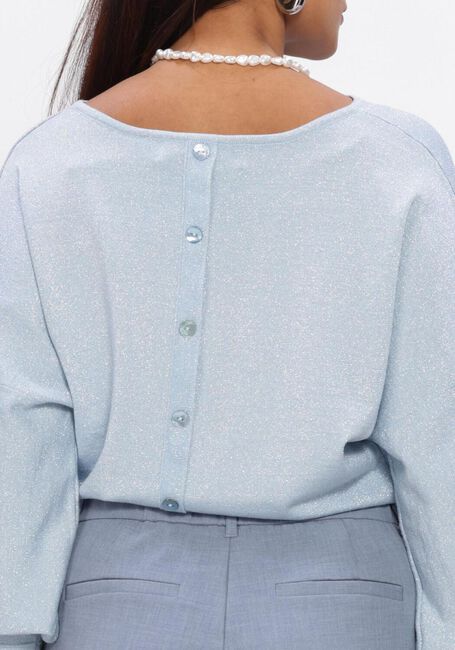 Blauwe NUKUS Trui JORIEN PULLOVER LUREX - large