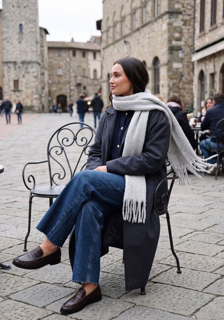 Donkerblauwe MSCH COPENHAGEN Mantel MSCHKEOLA SECILIA WOOL COAT - large