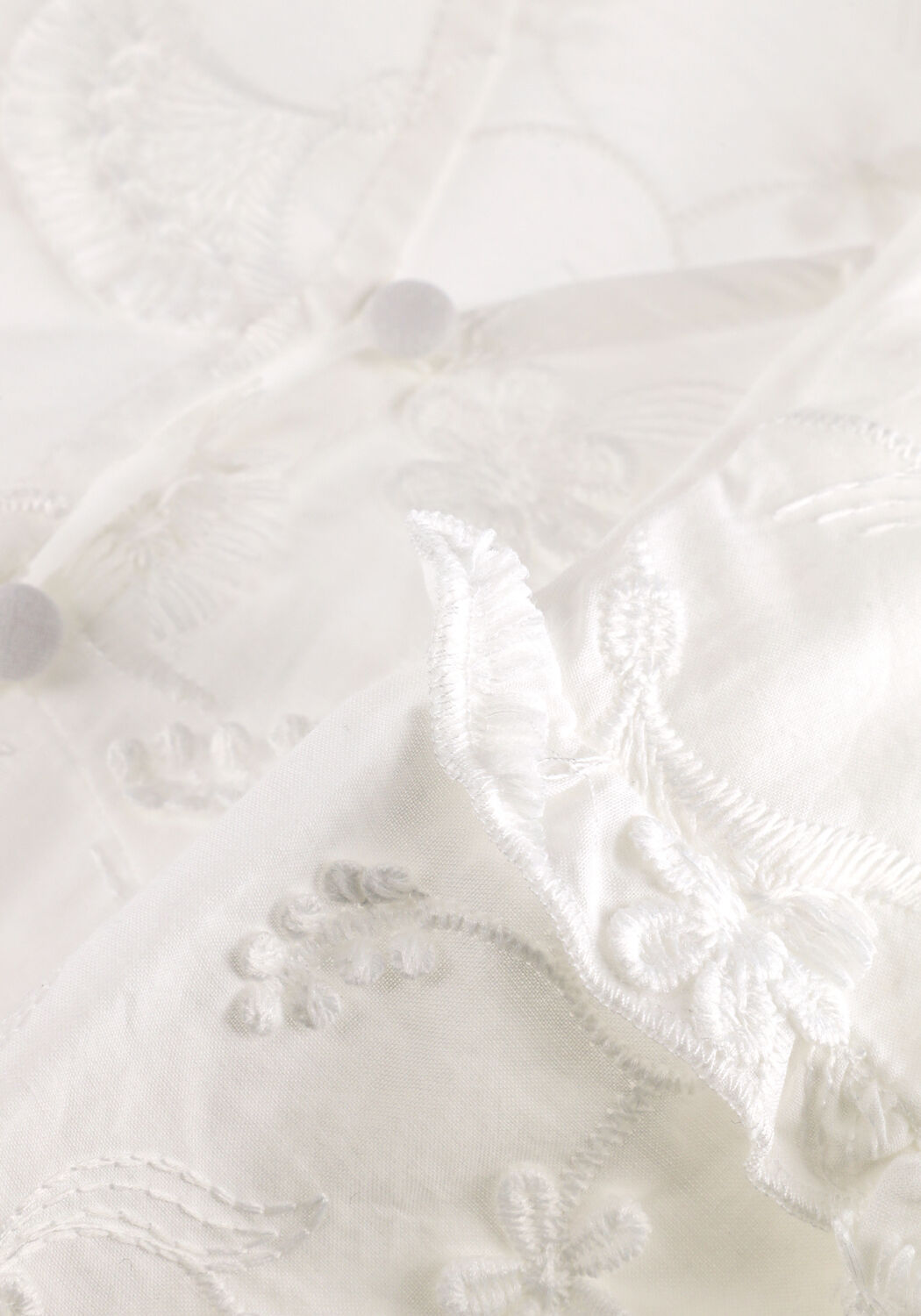 Witte OBJECT Blouses OBJLORA S/S RE V/NECK TOP - large