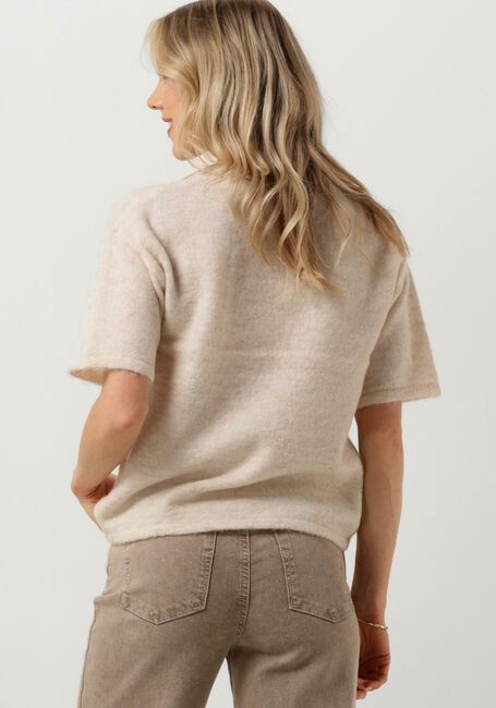 Beige SELECTED FEMME T-shirt SLFMALINE-LILIANA 2/4 KNIT O-NECK - large
