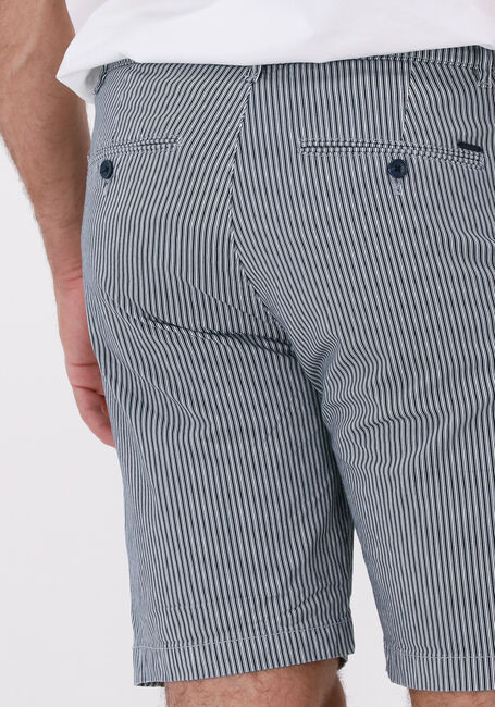 Blauwe DSTREZZED Korte broek CHARLIE CHINO SHORTS MARINE STRIPE - large